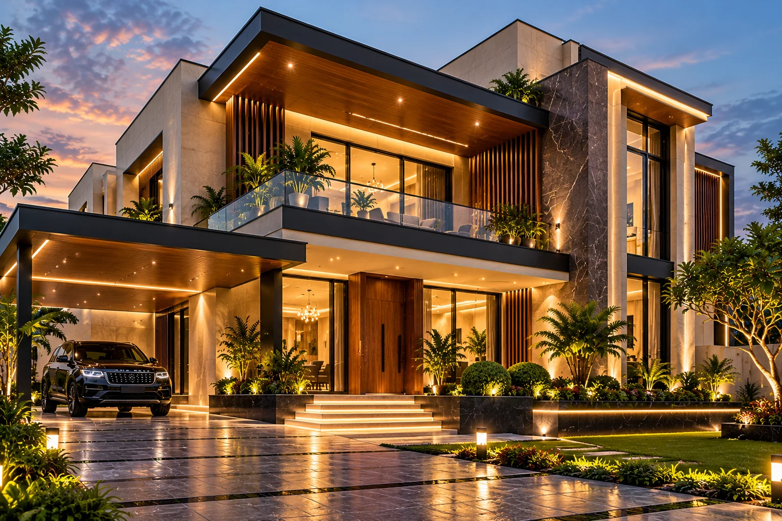 Signature Villa Elevation - Spire Dimensions