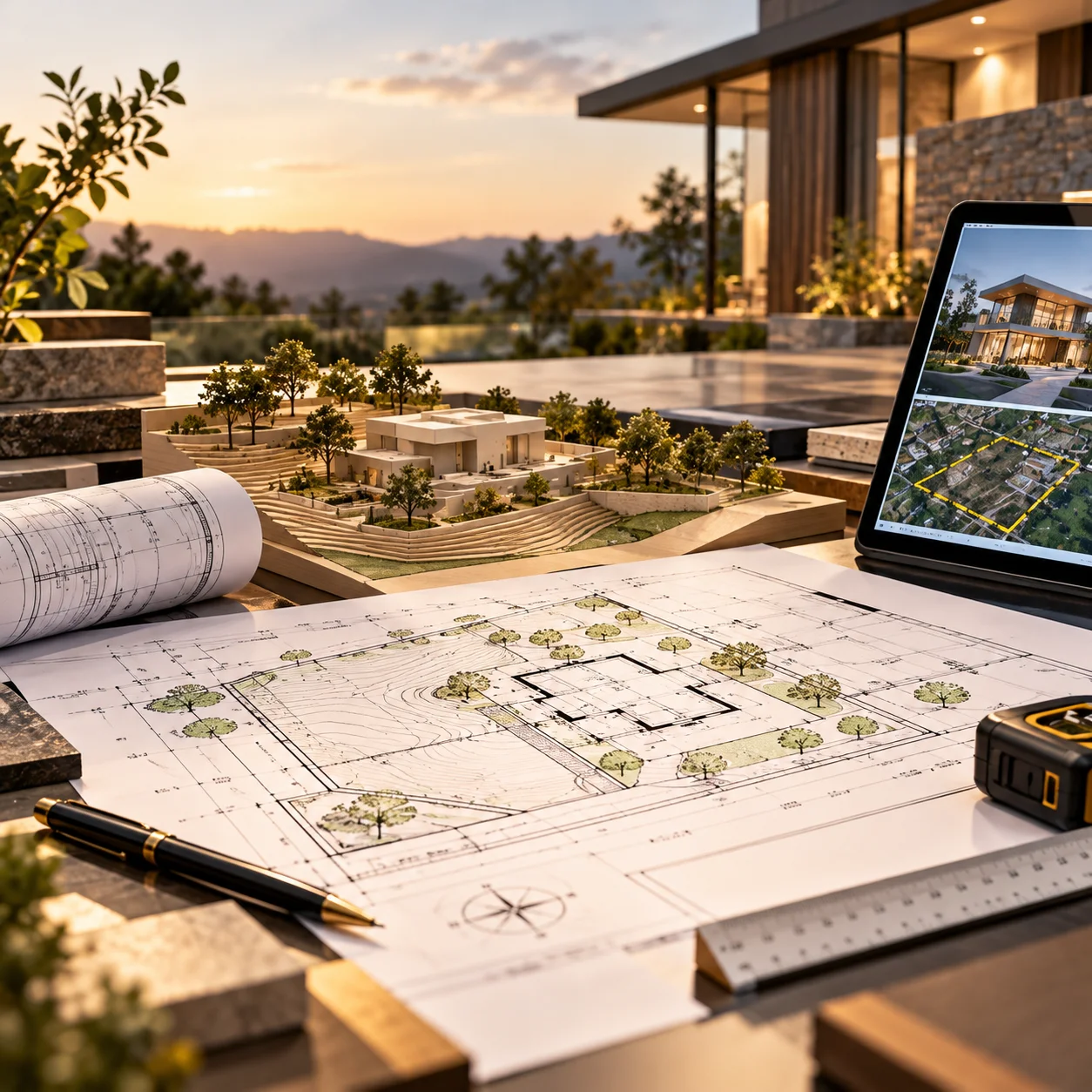 Modern architectural space planning