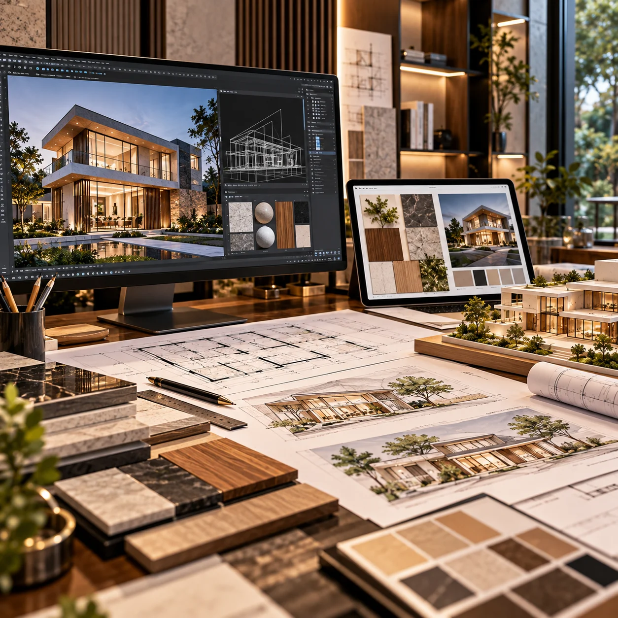 Contemporary luxury house architecture